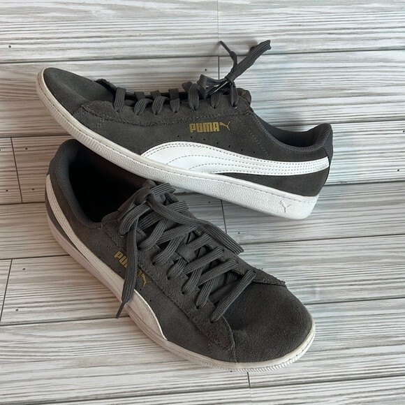 Puma Grey Suede Classic Softfoam Men’s size 7.5 - Picture 1 of 8
